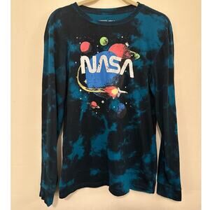 NASA Tie-Dye Long Sleeve Shirt | Fifth Sun | Space Graphic | Size M